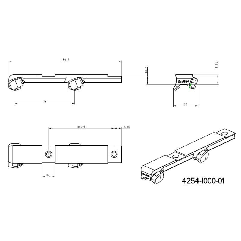 30mm scope rings | short Blaser base JK-N
