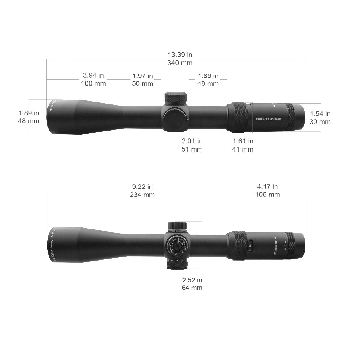 Vector Optics Forester 2-10x40SFP richtkijker Vector Optics