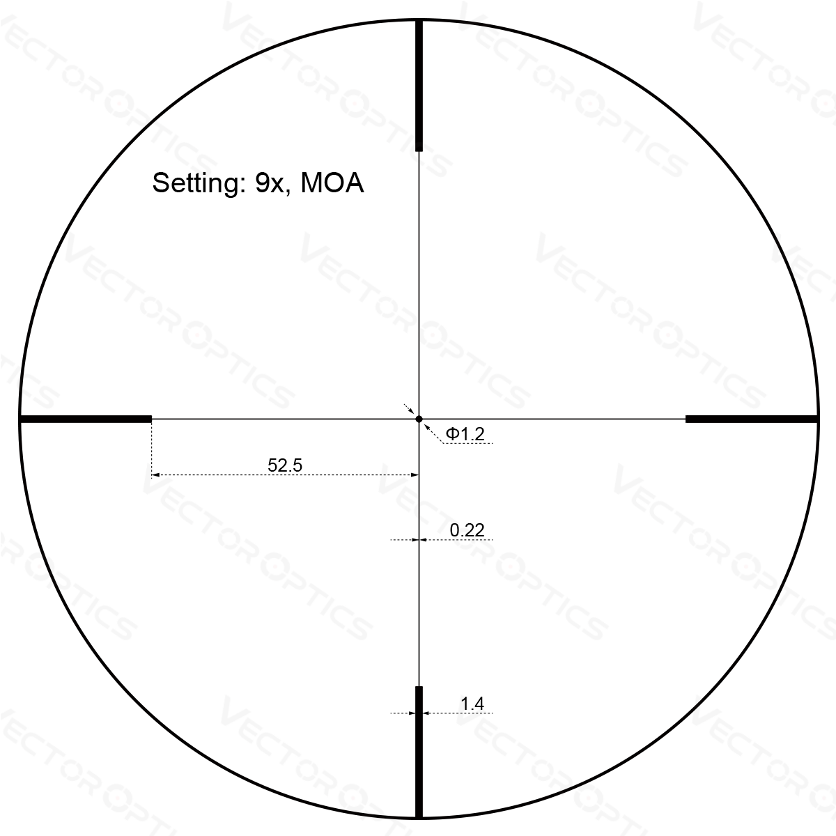 Vector Optics Forester JR. 3-9x40 richtkijker
