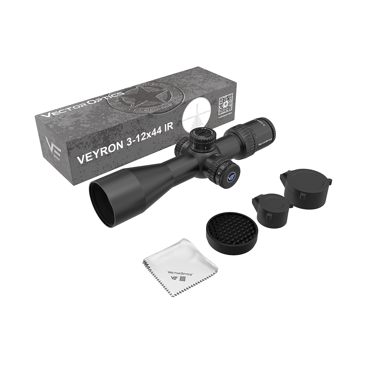 Vector Optics Veyron 3-12x44IR SFP compacte richtkijker