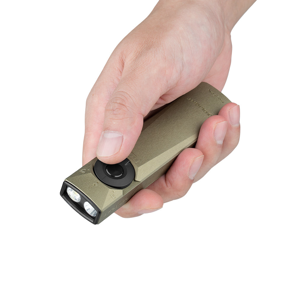 Olight Arkfeld Ultra | platte 3-in-1 EDC zaklamp | 1.400 lm - Olive Green