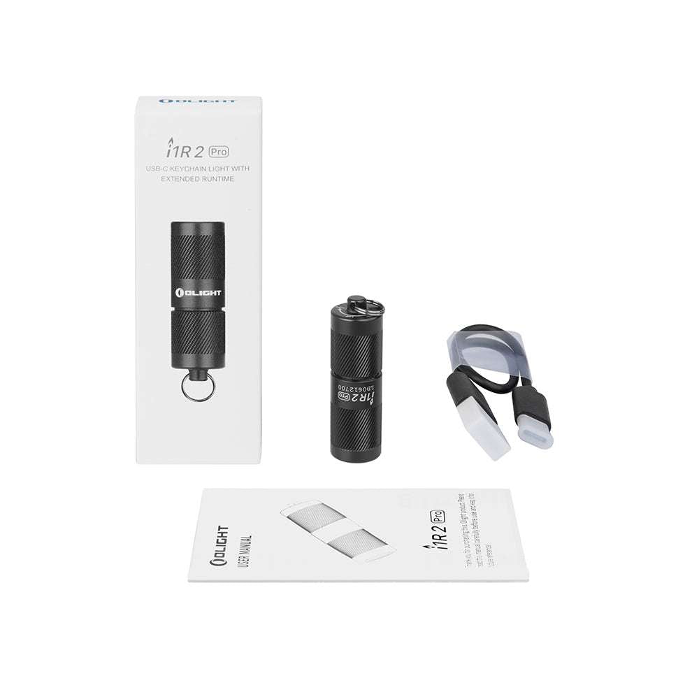 Olight i1R 2 Pro | oplaadbare sleutelhangerlamp | 180 lm - Zwart