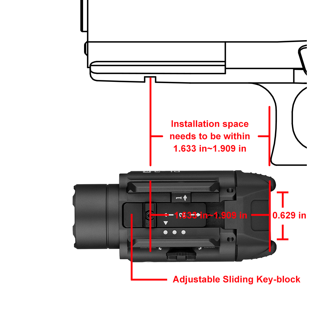 Olight PL-3R Valkyrie | pistoollamp | 1.500 lm