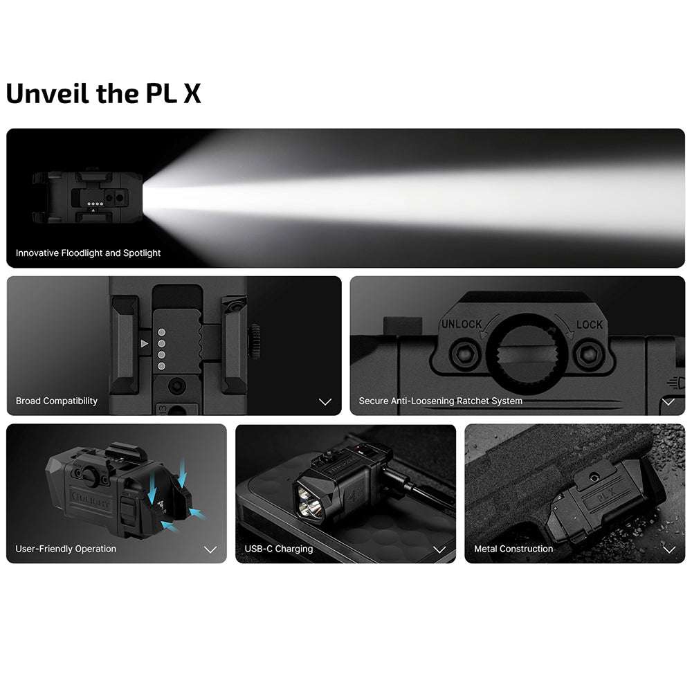 Olight PL X | pistoollamp | 1.200 lm