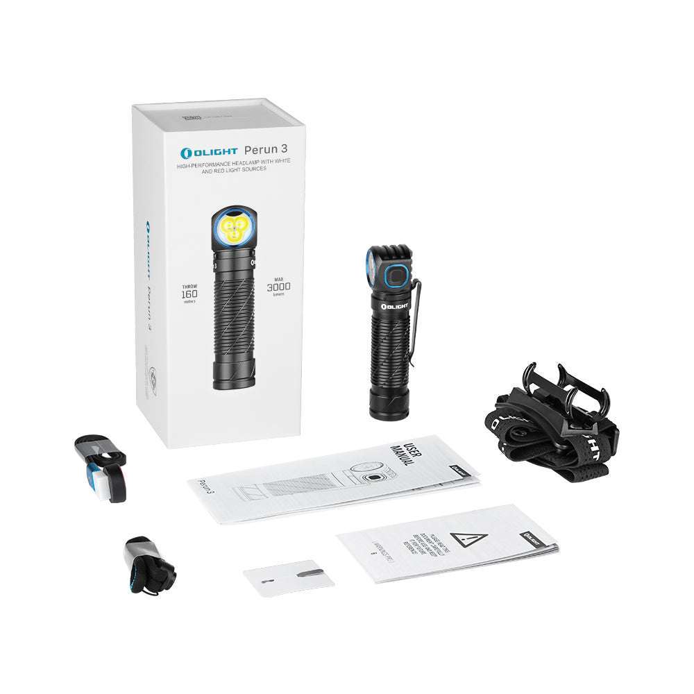 Perun 3 | oplaadbare hoofdlamp | 3 000 lm