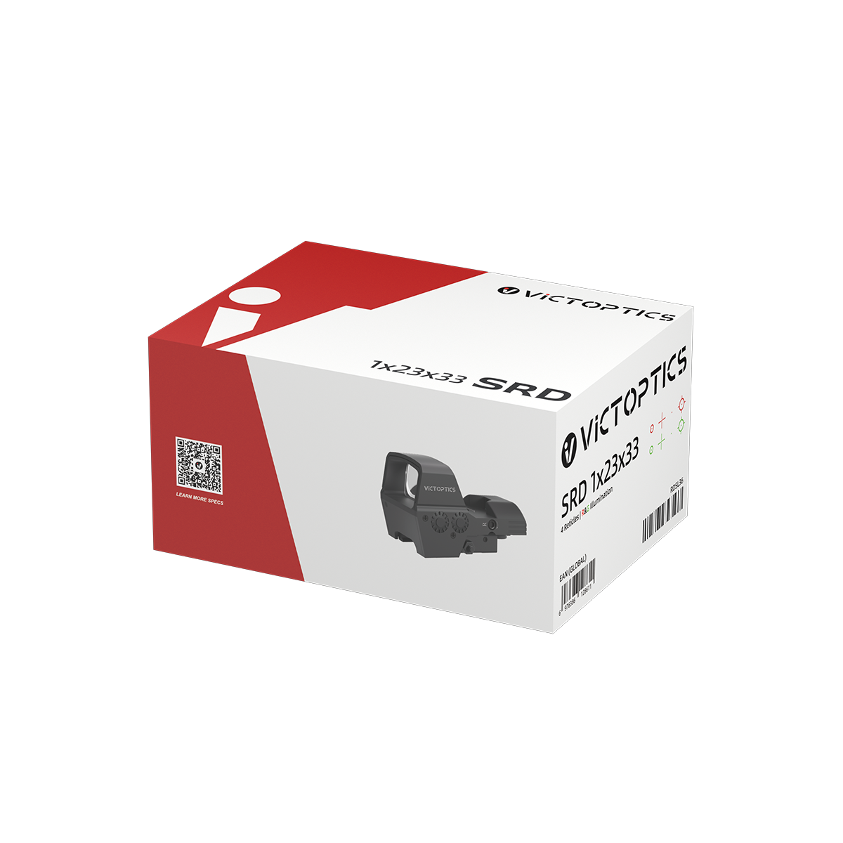 VictOptics SRD 1x23x33 Four-Reticle red dot vizier