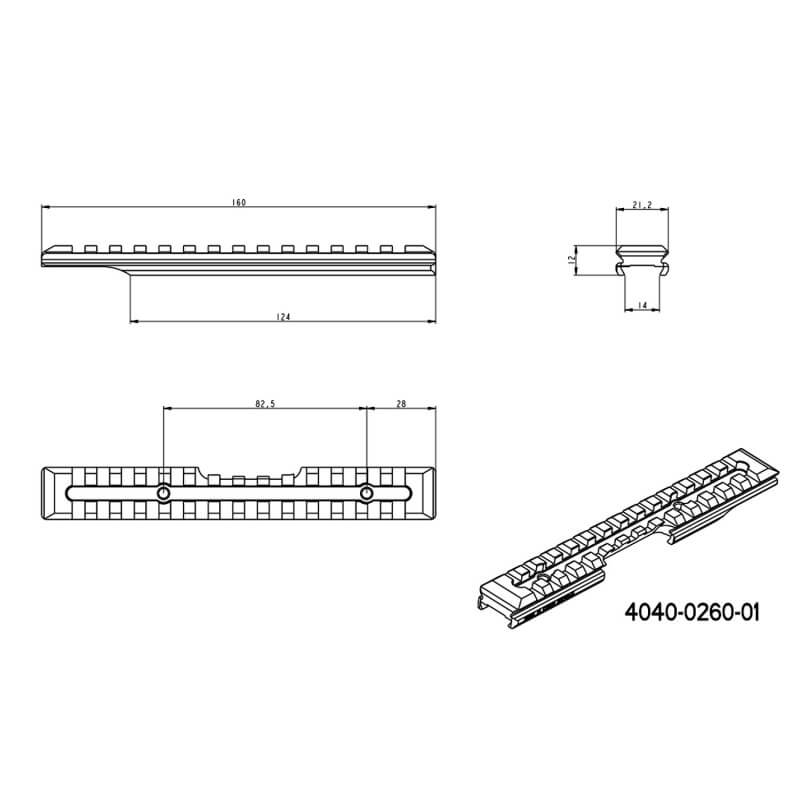 Brno ZKM 451 picatinny rail JK-N
