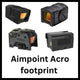 Red dot vizieren met Aimpoint Acro footprint