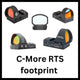 Red dot vizieren met C-More RTS footprint