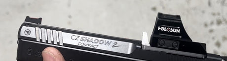 CZ Shadow 2 adapterplaat met geïntegreerde naar voren verplaatste keep | Trijicon RMR footprint