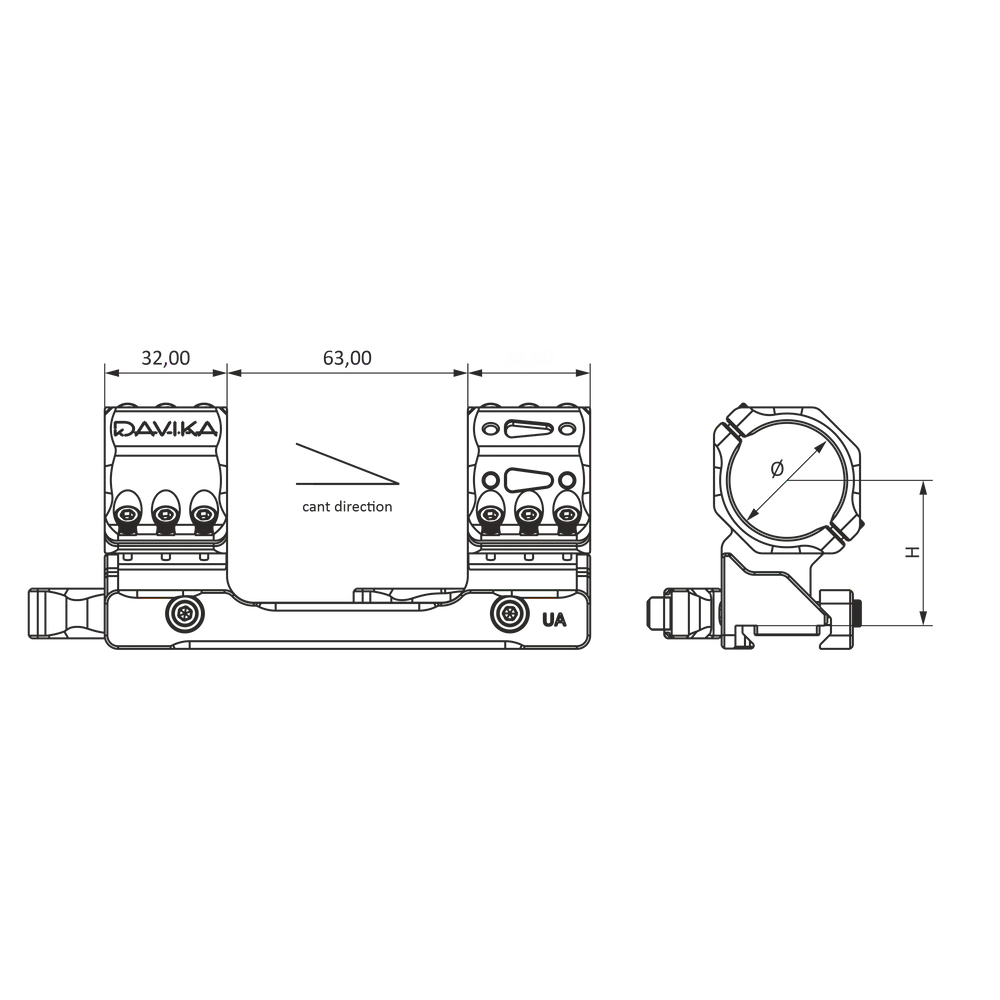30mm scope mount | Picatinny QD Ergo basis 