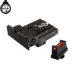 Verstelbare richtmiddelen voor Glock [G17 G19 G26 & other] met fiber optics | type