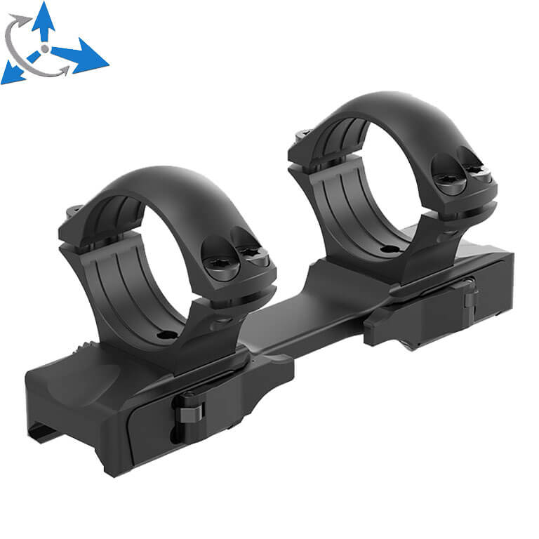 1 inch montageringen [25,4mm] | korte Picatinny QD Ergo basis 
