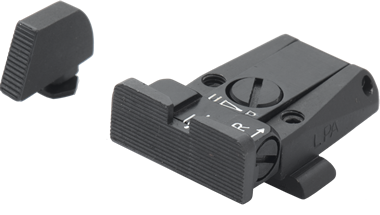 Glock [G17, G19, G26 & andere] verstelbare vizier set | gegroefd 