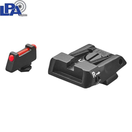 Glock [G17, G19, G26 & other] adjustable sight set | with fiber optics type A
