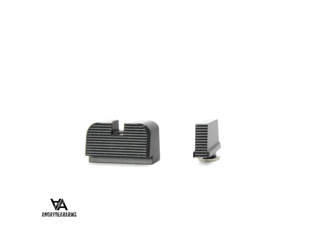 Glock MOS [G17 MOS, G19 MOS, & andere] hoge gegroefde vizieren 