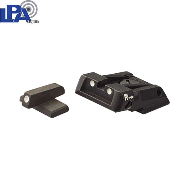 HK VP9, SFP9, VP40, P30, HK45 adjustable sights | white dots