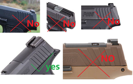 Sig P365 [X & XL] adapterplaat | type C [RMR RTS & Docter footprint]