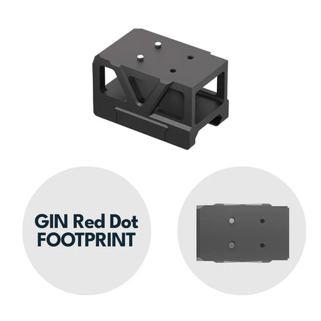 Picatinny red dot montage met verhoger [32 mm] | C-More RTS footprint