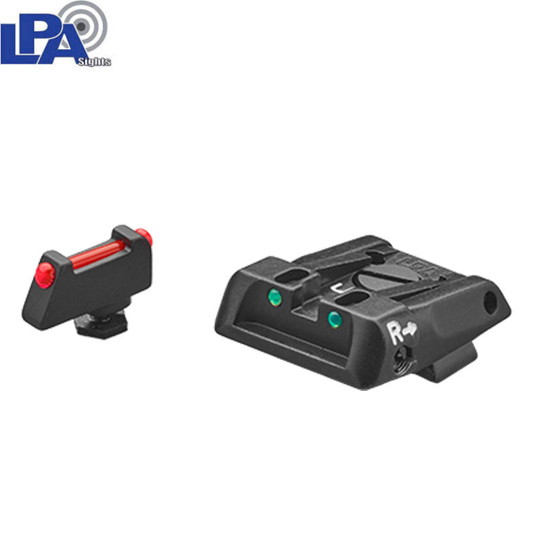 Verstelbare richtmiddelen voor Glock [G17 G19 G26 & other] | met fiber optics
