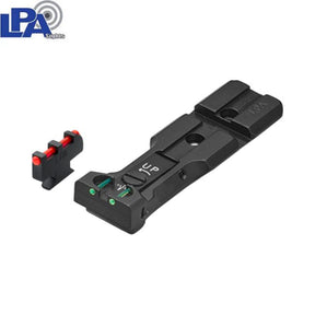 S&W revolver [686 629 19 66 586 & other] red dot ready verstelbare richtmiddelen [spring-front sight] | met fiber optics