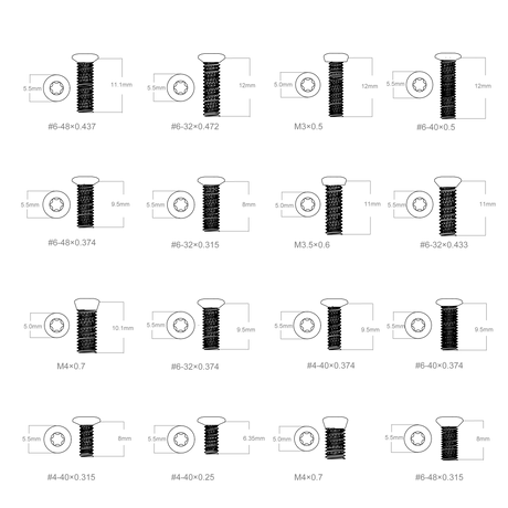 Set schroeven Vector Optics