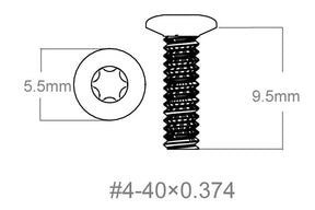 Set schroeven 3st | 4-40x0.374’’ [T10]
