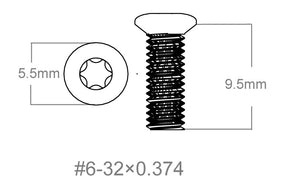 Set schroeven 3st | 6-32x0.374’’ [T10]