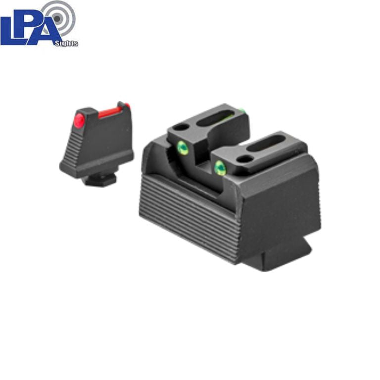 Sig Sauer P220, P226, P229, P320 & P365 Optics Ready semi-verstelbare vizierset | met glasvezel type B 