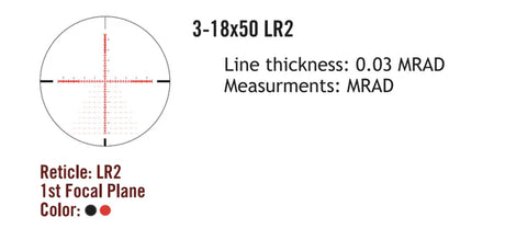 Sightmark Presidio 3-18x50 LR2 FFP richtkijker