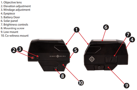 Sightmark Volta Solar Red Dot richtmiddelen