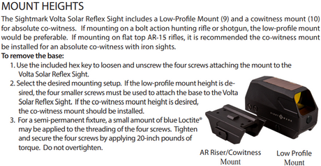 Sightmark Volta Solar Red Dot richtmiddelen