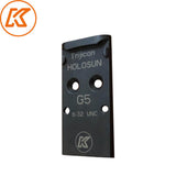 Stalen red dot plaat voor Glock MOS | Trijicon RMR footprint