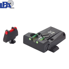 Verstelbare richtmiddelen voor Glock [G17 G19 G26 & other] | met fiber optics