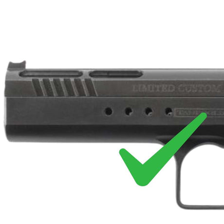 Red dot zijmontage voor Tanfoglio modellen met voorgeboorde gaten | Trijicon RMR footprint