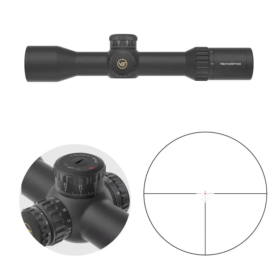 Vector Optics Continental x6 2-12x44 CTR MPVO richtkijker Vector Optics