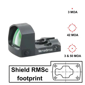 Vector Optics Frenzy-S 1x17x24 MOS Multi Reticle red dot vizier