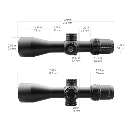 Vector Optics Veyron 3-12x44 FFP compacte richtkijker