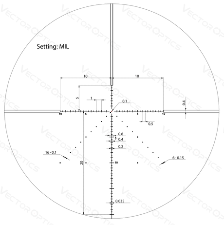 Vector Optics Veyron 4-16x44 IR First Focal Plane Illuminated richtkijker