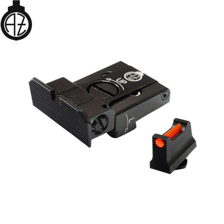 Walther PDP lage verstelbare richtmiddelen met fiber optics | type A