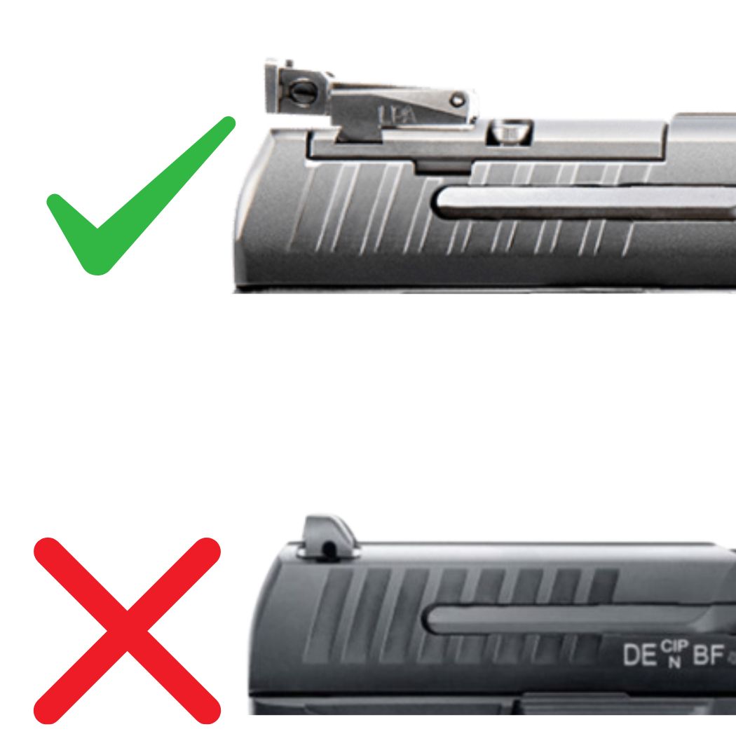 Walther PPQ [Q4 & Q5] Optics Ready plaat | type A [RMSc, DPP, Docter footprints] 