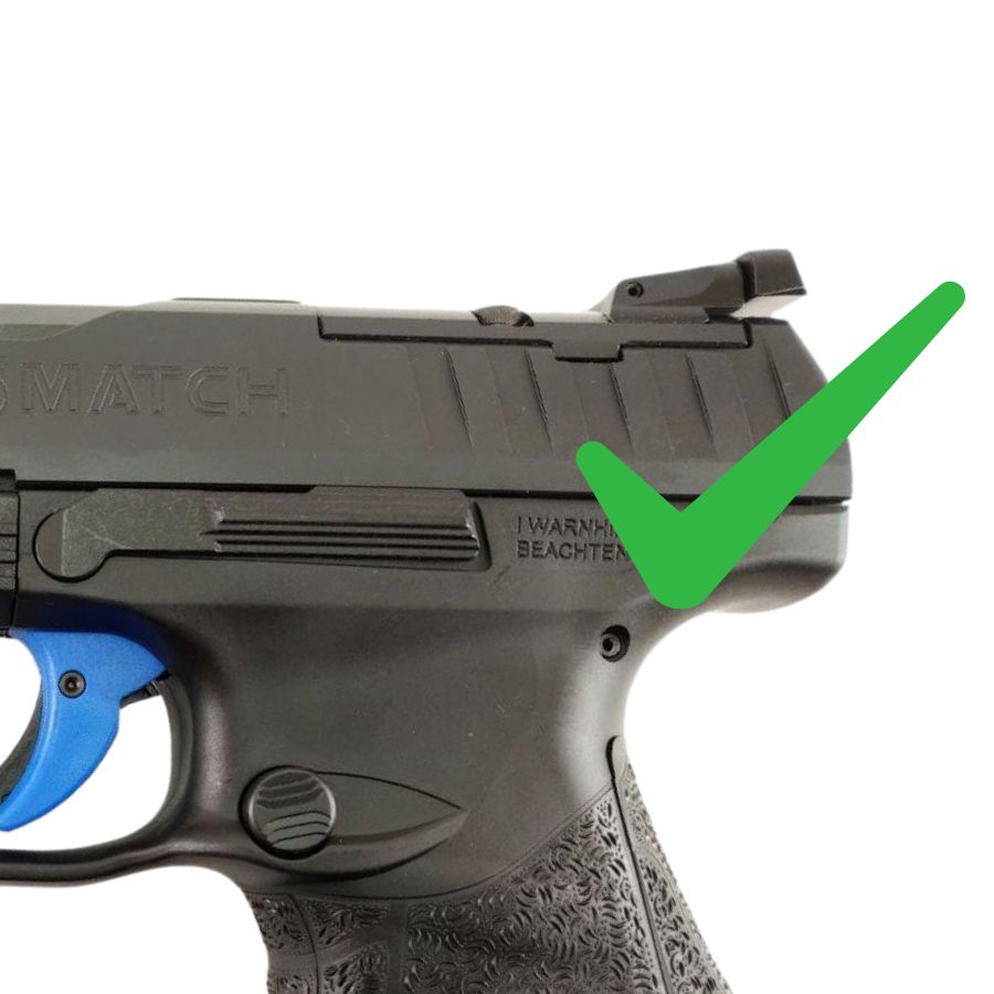 Walther Q4 SF OR & Q5 Match SF Optics Ready uitsparing