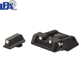 Walther Q4 SF OR & Q5 Match SF verstelbare richtmiddelen | met witte stippen