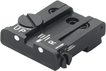 Verstelbare keep voor Glock [G17 G19 G26 & other] | white dots