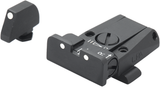 Verstelbare richtmiddelen voor Glock [G17 G19 G26 & other] | witte stippen