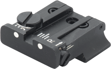 CZ 75 [75B 75 SP-01 P-01] verstelbaar keep | witte stippen