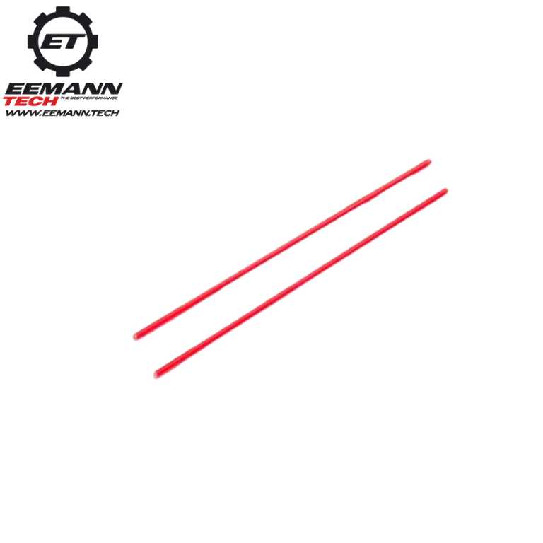 Vezeloptische vervangingsstaaf | 2 stuks - Rood 1.0 mm