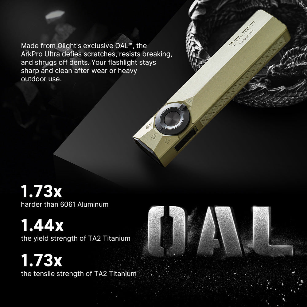 Olight ArkPro Ultra | platte 4-in-1 EDC zaklamp | 1.700 lm - Olive Green