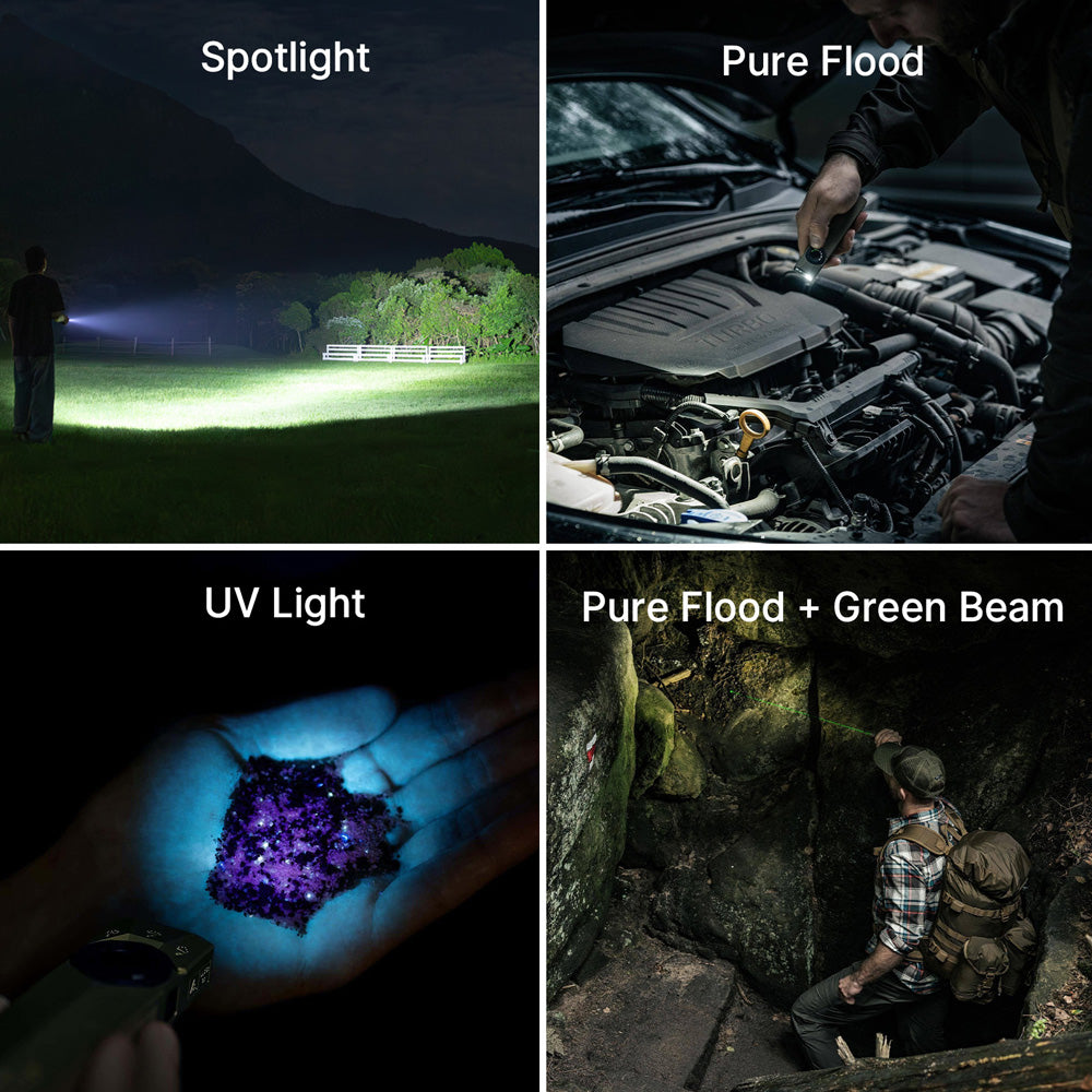 Olight ArkPro Ultra | platte 4-in-1 EDC zaklamp | 1.700 lm - Olive Green