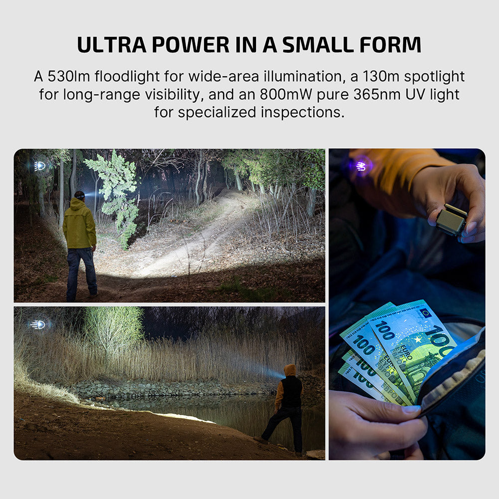 Olight Oclip Ultra | 3-in-1 clip-on EDC lamp | 530 lm - Olive Green